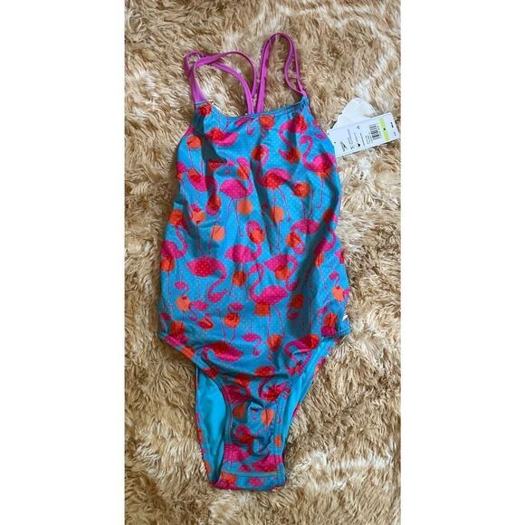 NWT Speedo Printed Double-Strap 690 One-Piece Swimsuit sz 30 - Picture 3 of 3